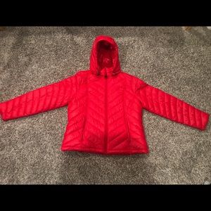Red Tek Gear Puffer Sweater (women’s)